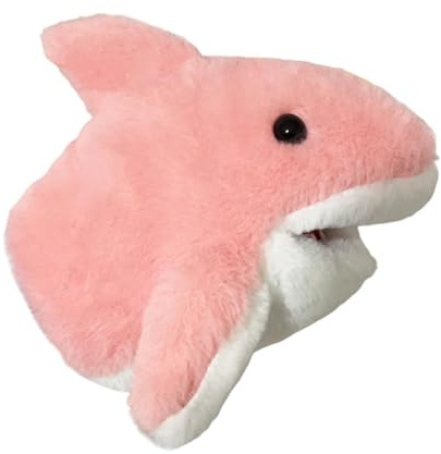 Sharplace Handpuppen Tierhandpuppen für Kinder Plüschtiere Erzählen Geschichte, Unterrichten, im Vorschulalter und als Geburtstagsgeschenk, Rollenspiel, Rosa Hai Handpuppe