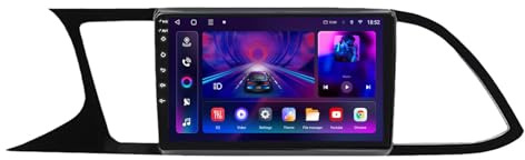 Autoradio per Seat Leon 3 2012-2020 9 Pollici Android 15 Touch Screen con Bt Gps Wifi Radio Backup Camera Per, 8 Core 8G+256G