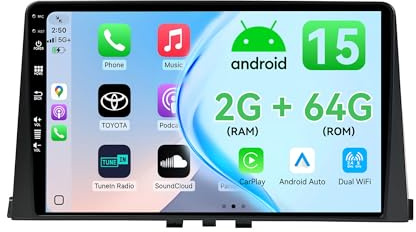 MSD 10.1 Pollice 2G+64G Autoradio Per Citroen Berlingo 2017-2019/Peugeot Partner/Rifter 2020/Opel Combo | Android 15 GPS Radio | Carplay Android Auto Volant DSP DAB Mirror link | Telecamera | 2 Din
