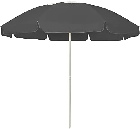 Genérico Sombrilla de Playa Antracita 240 cm