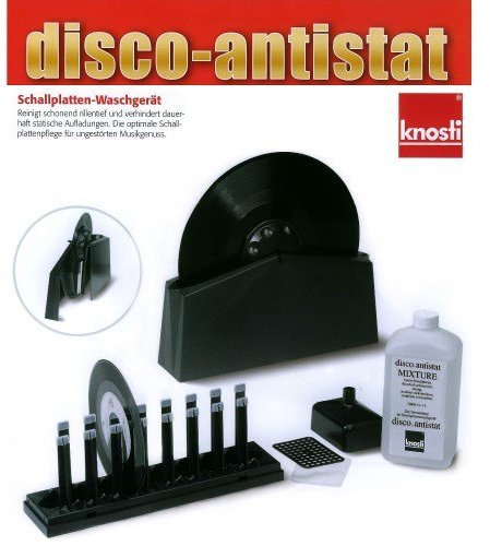 Knosti Disco Antistat Vinyl Record Cleaning Machine Cleaner Kit (Generation 2) New 2016 Version by Knosti