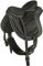 HKM 83629191 baumloser Shetty - Sattel, schwarz/schwarz, Shettygröße