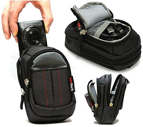 Navitech Black Digital Camera Case Bag Compatible with The Samsung Smart Camera WB350F