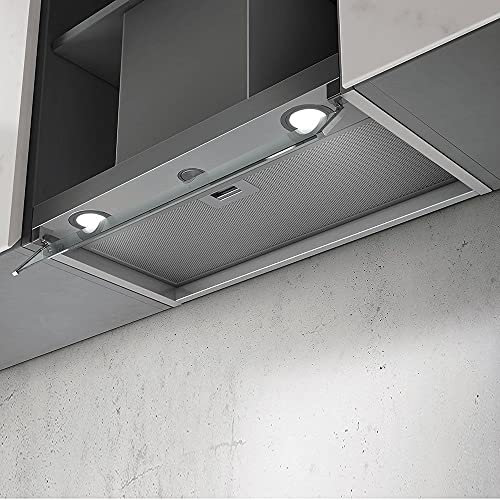 Elica Box in LX/ix/A/120 intégré B acier inoxydable – Hotte (intégré, canalizado, B, LED, acier inoxydable, aluminium)