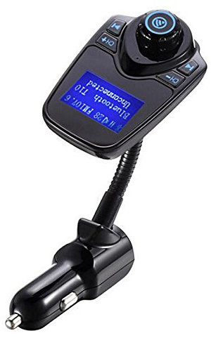 PolarLander Car MP3 Audio Lecteur Bluetooth Transmetteur FM sans Fil Voiture Kit Mains Libres Écran LCD USB Chargeur Bleu
