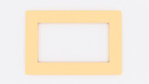 Focus Plastics DOUBLE LIGHT SWITCH SOCKET COLOURED ACRYLIC SURROUND FINGER PLATE - HUGE COLOUR CHOICE (Cream)
