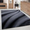 Carpettex Teppich Wohnzimmer Kurzflor 160 x 230 cm Modern Abstrakt Wellen Design Schwarz - Teppich Schlafzimmer Extra Weich Flauschig Waschbar Küchenteppich - Esszimmer Kinderzimmer Wohnzimmerteppich