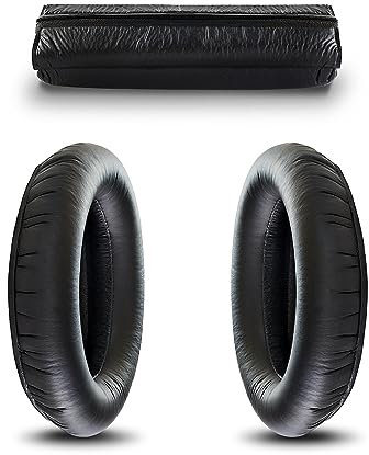 SCROY Pads Compatible with Sennheiser HD280 Earpads and Headband Pad Kit Replacement for HD 280 (PRO) HMD280 Ear Pads Headphones Cushion Padding Black (Earpads & Headband Kit)