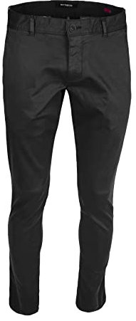 Roy Robson Herren Stoffhose aus Baumwolle mit Stretch Scott-Slim Fit Hose, Schwarz (Black A001), 58