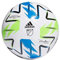 adidas MLS Nativo XXV Trainings-Fußball, Weiß/Solargrün/Glory Blue/Silver Metallic 5
