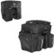 M-Wave Unisex – Erwachsene Amsterdam Triple Gepäckträgertasche inkl. Regenhaube, schwarz