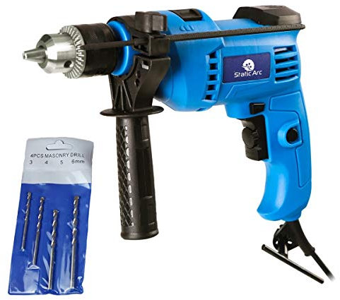 600W Electric Hammer Drill Corded Power Action BIT Masonry Stone Metal Wood