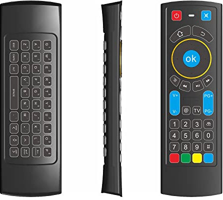 Gowell Smart Remote Controller Specifically Compatible with Amazon Fire TV Stick Mini Keyboard and IR Learning Works with Android TV Box Windows Raspberry PI