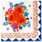 Talking Tables Pretty Floral Paper Napkins, Disposable Serviettes, Boho Party Decorations, Encanto Birthday Supplies Mexican Fiesta, Decoupage, Yellow