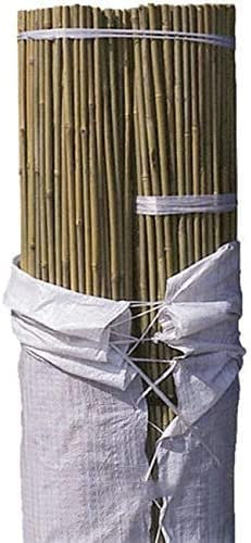 Suinga Lot de 200 Tuteur en Bambou 210 cm, diamètre 14-16 mm. Tiges de Bambou à Usage agricole, supportant Les Arbres, Les Plantes et Les légumes