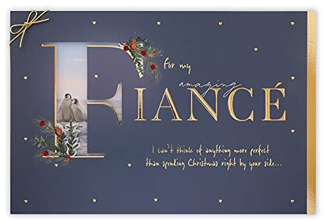 Clintons: Weihnachtskarte mit Foto durch den Buchstaben Verlobten