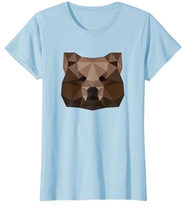 Ours Marron - Motif Animaux géométriques T-Shirt