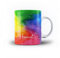 iCaseDesigner Personalised Watercolour Painting Name with Heart 11oz Ceramic Mug - 14. Rainbow Swirl