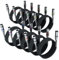 FIBBR XLR Cable 1m-10 Pack, Microphone Cable Nylon Braided XLR Male to Female Heavy Duty Balanced Microphone Cord Compatible with Preamps/Speaker Systems and More