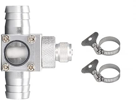 MiOYOOW CO2 Diffusor Zerstäuber Aquarium Zerstäuber Generator korrosionsbeständiger Aquarium CO2 Diffusor Reaktor mit Sichtfenster für 12/16mm Schläuche