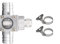 MiOYOOW CO2 Diffusor Zerstäuber Aquarium Zerstäuber Generator korrosionsbeständiger Aquarium CO2 Diffusor Reaktor mit Sichtfenster für 12/16mm Schläuche