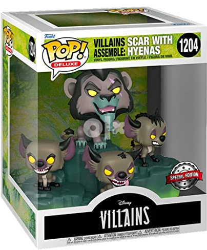 Funko Moments Disney The Lion King Pop! Deluxe Scar with Hyenas Vinyl Figure Hot Topic Exclusive #1204