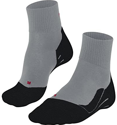 FALKE Damen Wandersocken TK5 Wander Wool Short W SSO Wolle antiblasen dünn 1 Paar, Grau (Light Grey 3403), 37-38