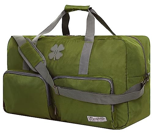 Lucky Brand Unisex große Seesack, Verstellbarer Riemen, Faltbarer Weekender, Loden Green, 85L, Sportlich