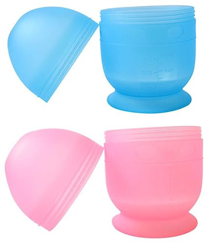 FRCOLOR 4 Stück Schüttelbecher Für Friseurwaagen Haarfärbemittel Farbton Farbschalen Für Friseursalons Farbschüsseln Schale Für Haarfarbe Smaragdgrüne Haarfarbe Plastik Groß Frisierschale