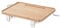 VASAGLE Bettablage, Nachttisch zum Einhängen, Regal für Hochbett, Schlitz für Handy, Getränkehalter Haken drehbar, verstellbare Klemmen, für Studentenwohnheim-Zimmer, naturbeige LET301N03