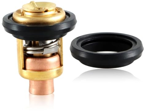 HIMARKLIF Termostato con 2 guarnizioni compatibile con motori fuoribordo Johnson Evinrude 5-235 HP N. di ricambio: 5005440 8330720 777260