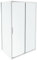 Jacob Delafon - Pack Portes Douche d'angle L'ingénieuse 120x80cm - 1 Coulissante + 1 Fixe - Montage Facile - Verre Anticalcaire - Chrome - E23CA12080-GA