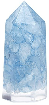 Goutte à main colle cristal gravier ornement colonne de cristal démagnétisation Yoga poudre violette résine blanche colonne de cristal support de cristal pierres décoratives en cristal Collections de