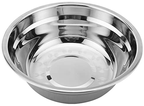 26cm Stainless Steel Basin, Mixing Bowls Kitchen Round Basin Bowls, Mixing Bowl Thicken Heavy Duty Deeper Mirror Finish Salad Bowl for Cooking