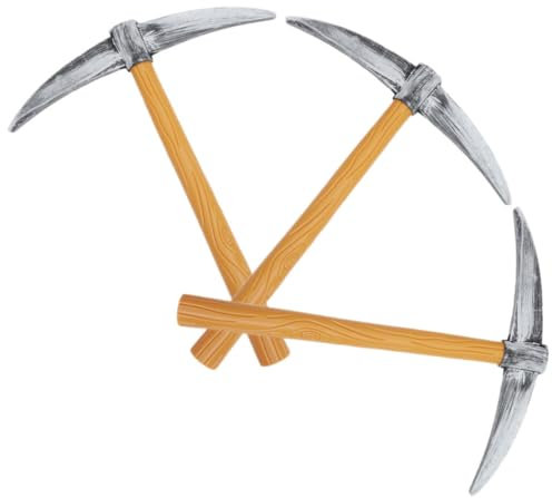 LIFKOME Spitzhacke-Spielzeug Für Kostüme 3 Stück Gefälschte Spitzhackenmodelle Für Dekorative Party-Requisiten Für Fotoautomaten