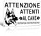 TAKULA 30 * 20CM Cartello Attenti al Cane - Entrate a Vostro Rischio, Cartello in Metallo Impermeabile e Antiruggine Attenzione al Cane