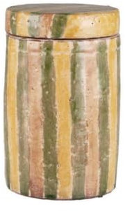 IB Laursen Pichet avec couvercle rayures multicolores Avignon Non Alimentaire, H : 25,3 Ø : 15,3