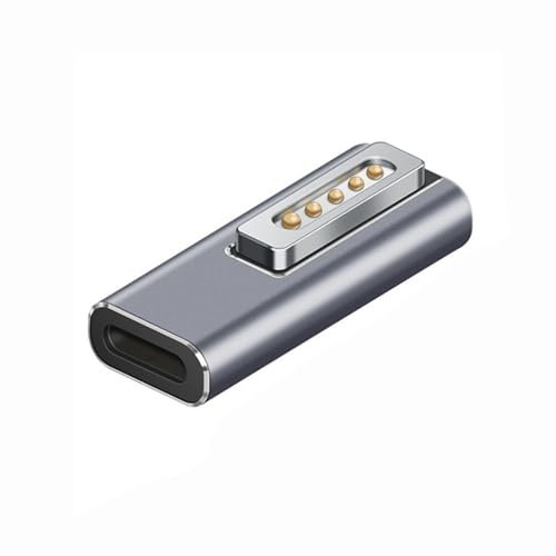Votvlog USB C Magnet Adapter für MacBook Pro/Air, Magsafe 2 Magnetischer USB-C, Magnetische T-Spitze für MacBook Pro/Air, T-Tip-Adapter Buchse Typ-C zu Mags 2 Konverter Anschluss