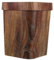 Happyyami Papelera Con Veta De Madera Papelera Exterior Papelera De Bambú Papelera Decorativa Papelera De Madera Papelera De Baño Papelera De Cocina Papelera De Oficina