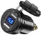 Adaptateur Allume Cigare USB Chargeur Prise Allume Cigare USB Rapide with LED Voltmeter Waterproof Chargeur de Voiture Dual QC 3.0 USB Din Socket pour Motos 12V/24V BMW Motorcycles