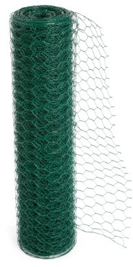 Actiaspet - PVC Coated Green Chicken Wire | 50m Roll with 50mm Mesh Size (1200mm Width)