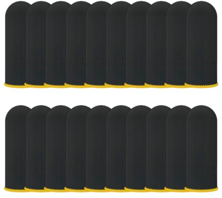 CATZUM 20 unidades Fundas para Dedos Gaming Móvil, Dedales para Juegos, Efecto Antisudor, Guantes Protectores para Dedos, Pantalla Táctil Gaming Móvil