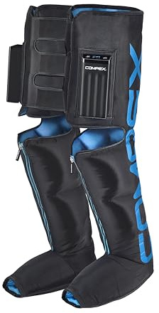 Compex Ayre Pro Wireless Compression Boots - Tragbare Pressotherapie für Muskelregeneration, Verbesserung der Durchblutung und Entlastung schwerer Beine - S/M