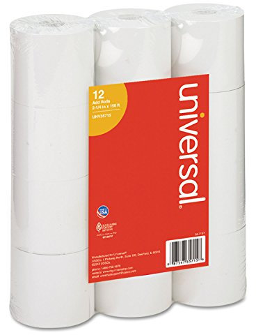 Excessif machine/calculatrice Rouleau, 2–1/10,2 cm X150 ft Blanc 12/Lot, Unv35715