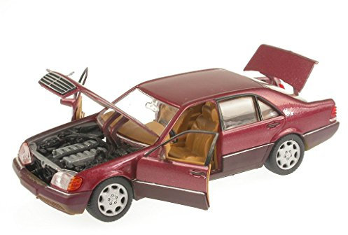 Schabak Mercedes W140 S-Klasse 600 SEL rot Modellauto 1:43