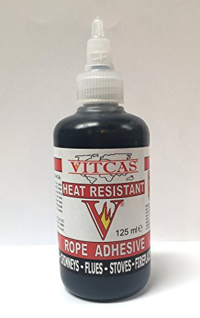 VITCAS Heat Resistant Rope Seal Adhesive - Black 125ml