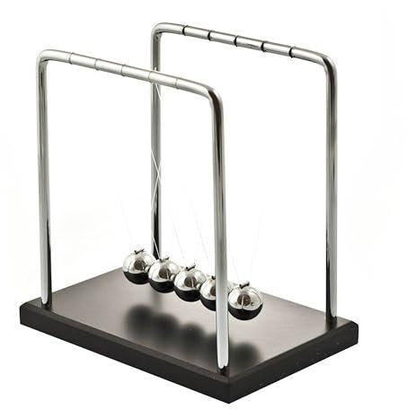 RED5 Newton's Cradle Five Pendulum Classic Physics Swinging Executive Desk Toy