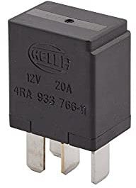 HELLA 4RA 933 766-111 Relais, Arbeitsstrom - 12V - 4-polig - Schaltbild: S2 - Stecker: C - Schließer - Farbe: schwarz - ohne Halter