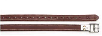 Bates Stirrup Leathers Contrast Stitching Brown