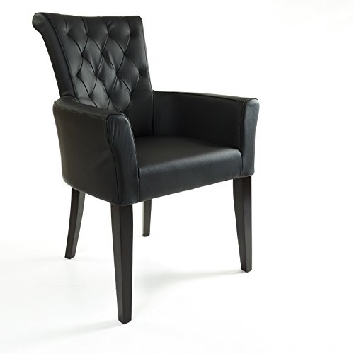 SIX Armlehnstuhl Ledersessel Capo Schwarz